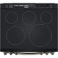 LG 6.3-Cu. Ft. Smart Wi-Fi Enabled ProBake Convection InstaView Electric Slide-in Range with Air Fry, Black Stainless Steel (LSEL6335D)