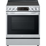 LG 6.3-Cu. Ft. Smart Wi-Fi Enabled ProBake Convection InstaView Electric Slide-in Range with Air Fry, Stainless Steel (LSEL6335F)
