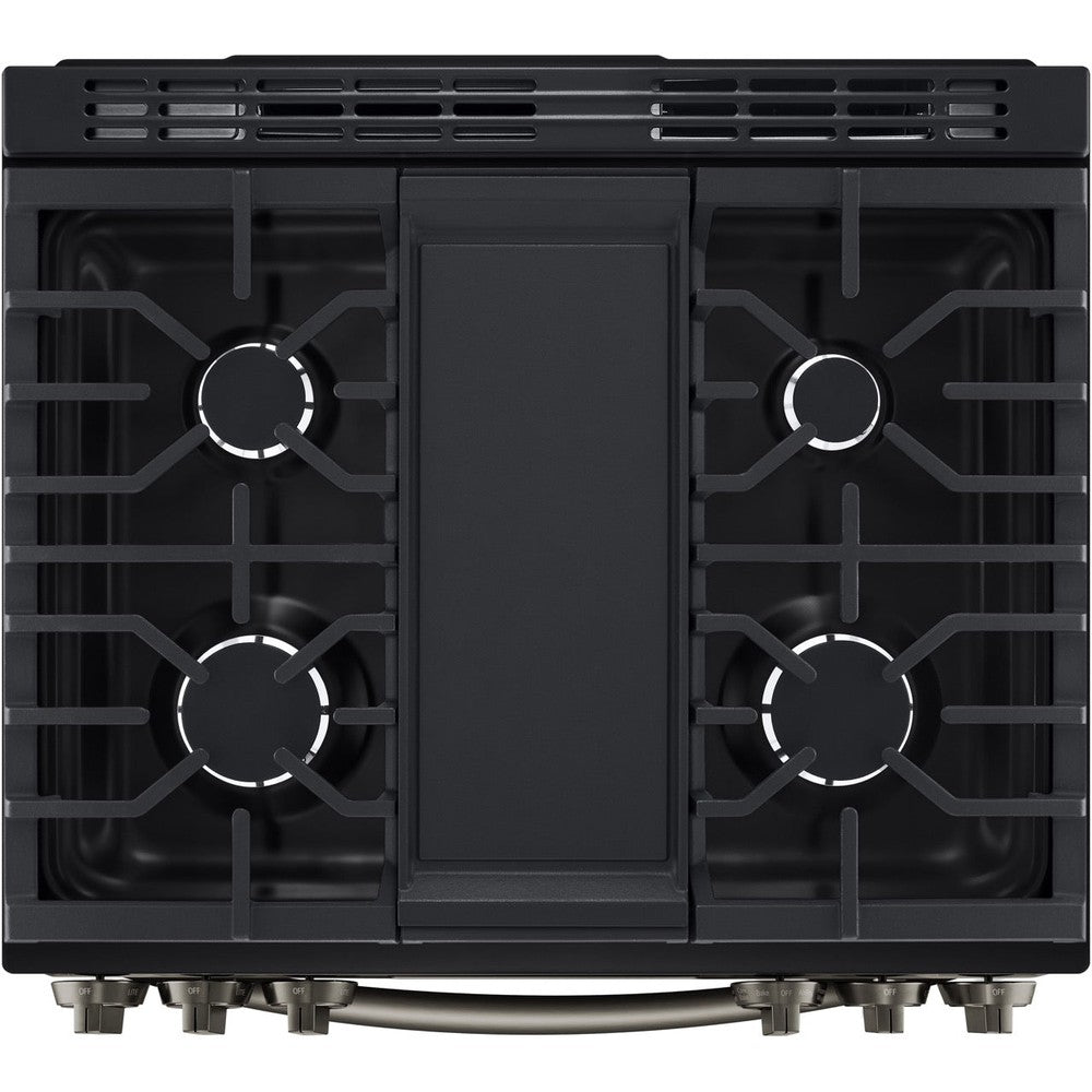 Lg Range Rack LG Wi-Fi Enabled Gas Range with Air Fry - Black Stainless Steel (LSGL6335D)