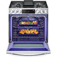 LG 6.3-Cu. Ft. Smart Wi-Fi Enabled ProBake Convection InstaView Gas Slide-in Range with Air Fry, Stainless Steel (LSGL6335F)