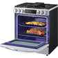 LG 6.3-Cu. Ft. Smart Wi-Fi Enabled ProBake Convection InstaView Gas Slide-in Range with Air Fry, Stainless Steel (LSGL6335F)