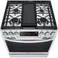 LG 6.3-Cu. Ft. Smart Wi-Fi Enabled ProBake Convection InstaView Gas Slide-in Range with Air Fry, Stainless Steel (LSGL6335F)
