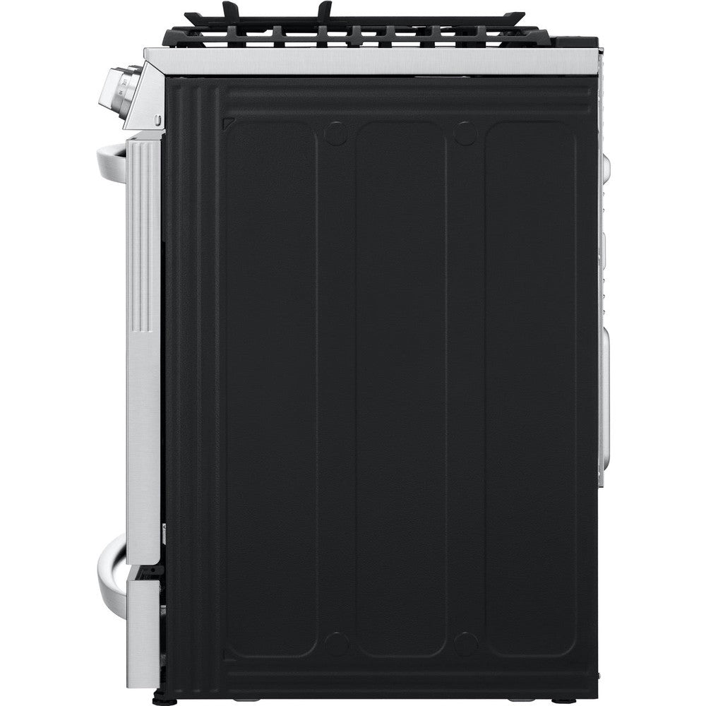 LG 6.3-Cu. Ft. Smart Wi-Fi Enabled ProBake Convection InstaView Gas Slide-in Range with Air Fry, Stainless Steel (LSGL6337F)