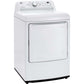 LG 7.3-Cu. Ft. Ultra Large Capacity Electric Dryer with Sensor Dry Technology in White (DLE7000W)