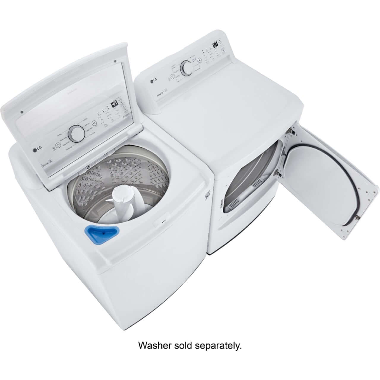 LG 7.3-Cu. Ft. Ultra Large Capacity Electric Dryer with Sensor Dry Technology in White (DLE7000W)