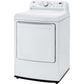 LG 7.3-Cu. Ft. Ultra Large Capacity Electric Dryer with Sensor Dry Technology in White (DLE7000W)