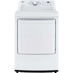 LG 7.3-Cu. Ft. Ultra Large Capacity Electric Dryer with Sensor Dry Technology in White (DLE7000W)