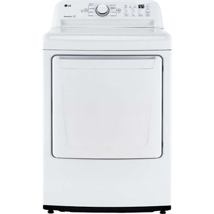 LG 7.3-Cu. Ft. Ultra Large Capacity Electric Dryer with Sensor Dry Technology in White (DLE7000W)