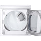 Dryer door open showing lint catch