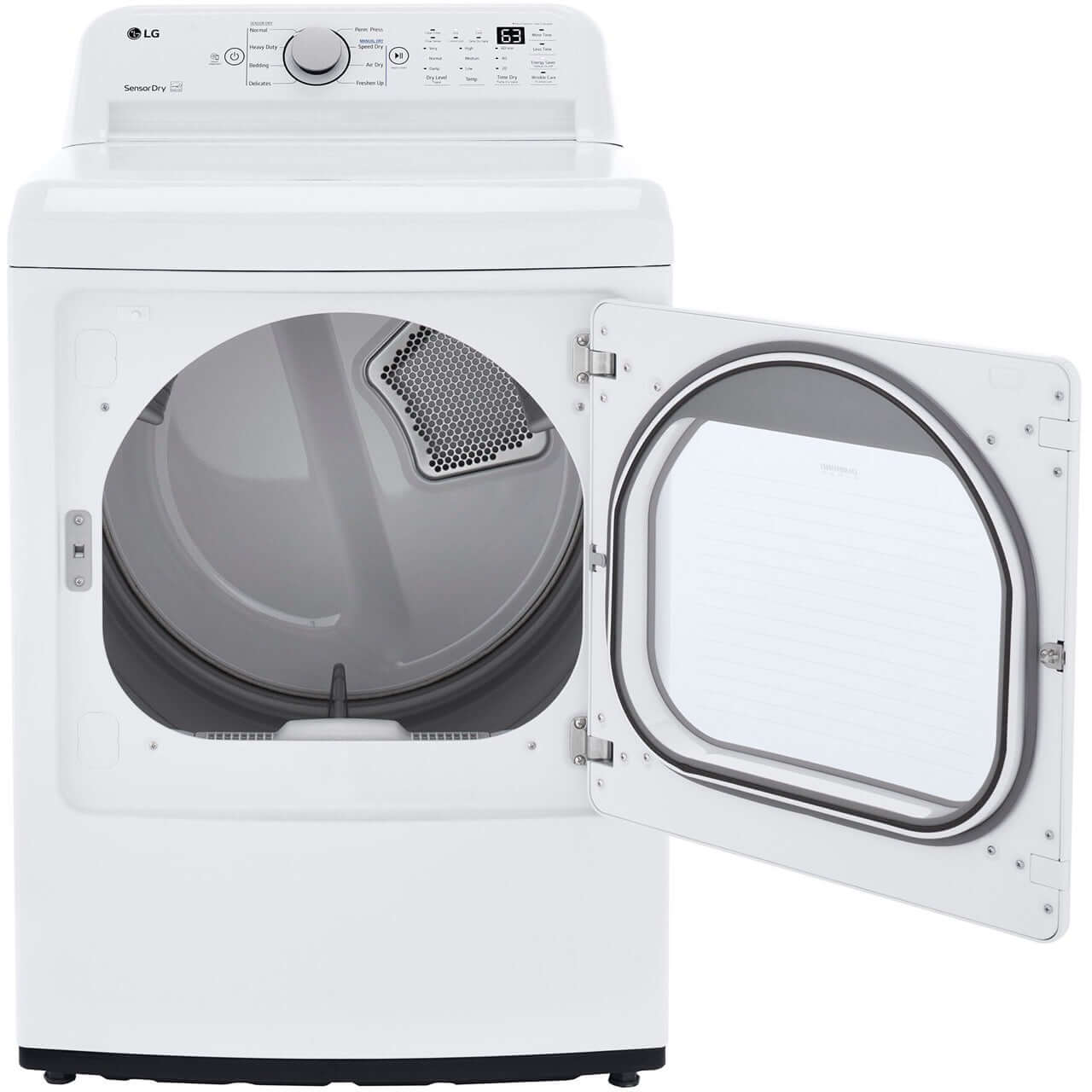 LG 7.3-cu. ft. Ultra Large Capacity Electric Dryer with Sensor Dry Technology in White (DLE7150W)