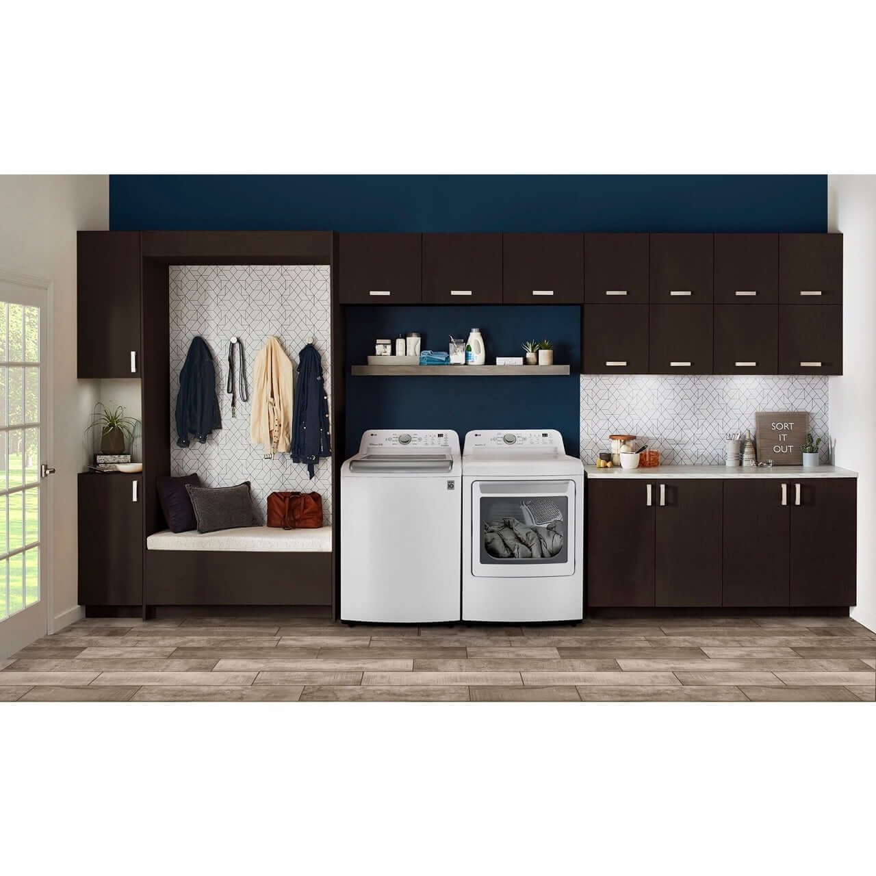 LG 7.3-cu. ft. Ultra Large Capacity Electric Dryer with Sensor Dry Technology in White (DLE7150W)