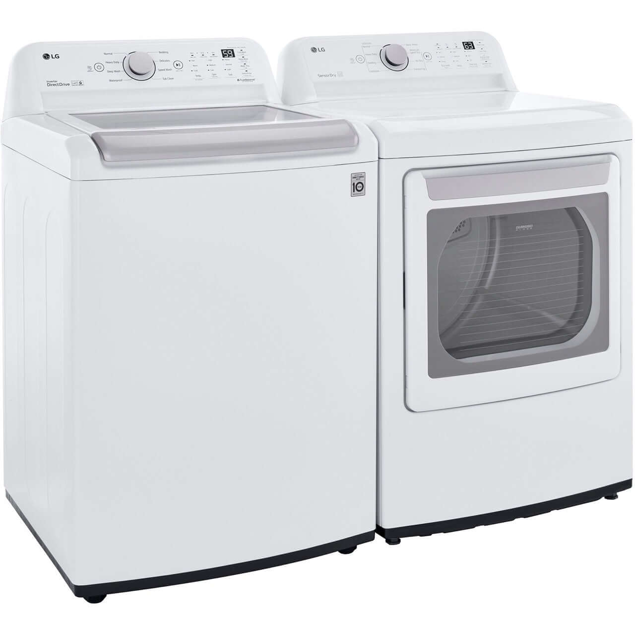 LG 7.3-cu. ft. Ultra Large Capacity Electric Dryer with Sensor Dry Technology in White (DLE7150W)