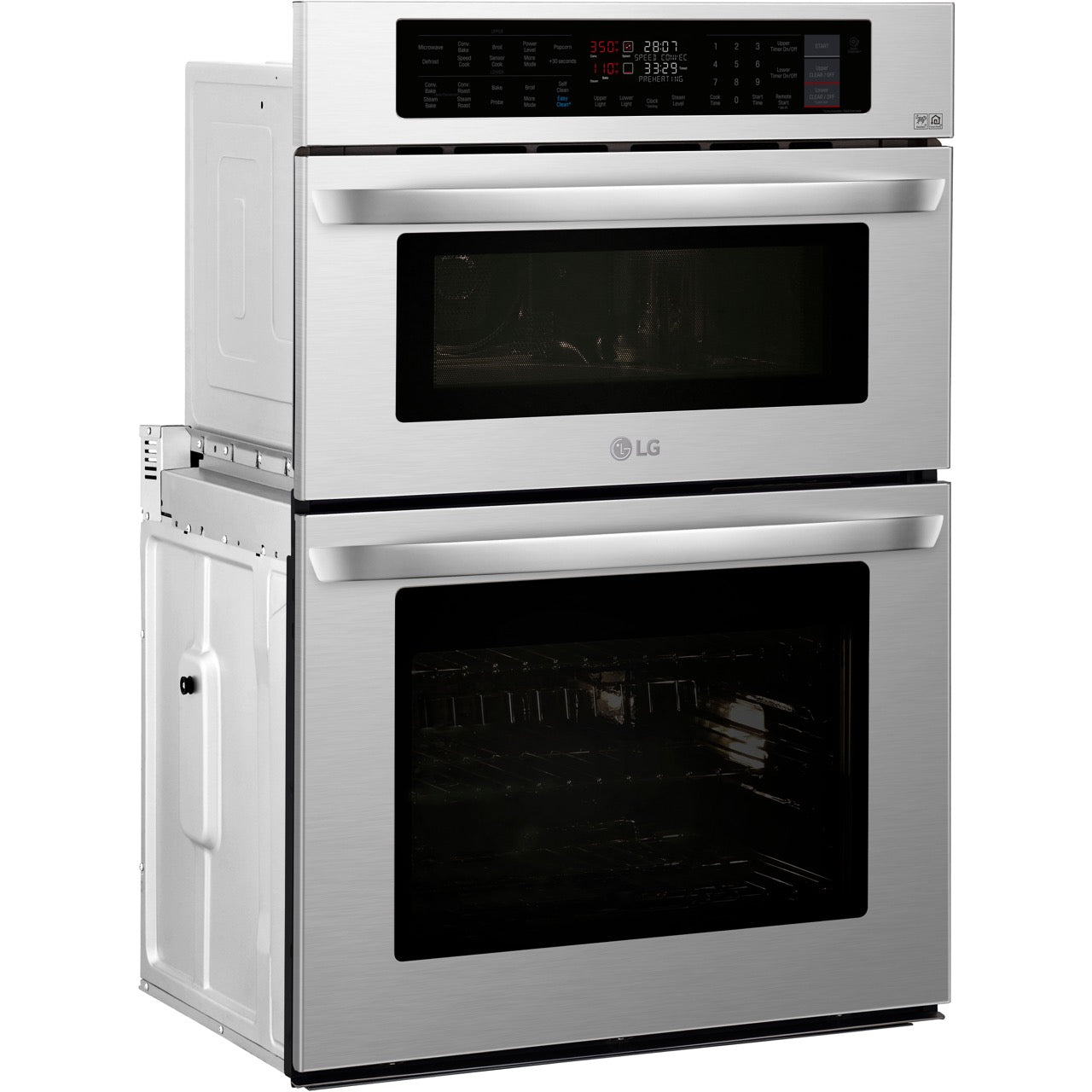 LG Electronics 30 in. Combination Wall Oven in Stainless Steel (LWC3063ST)