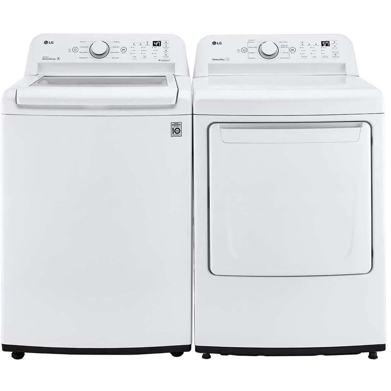 LG Electronics 4.3 cu. ft. Ultra Large Capacity Top Load Washer with 4-Way Agitator and TurboDrum Technology (WT7005CW)