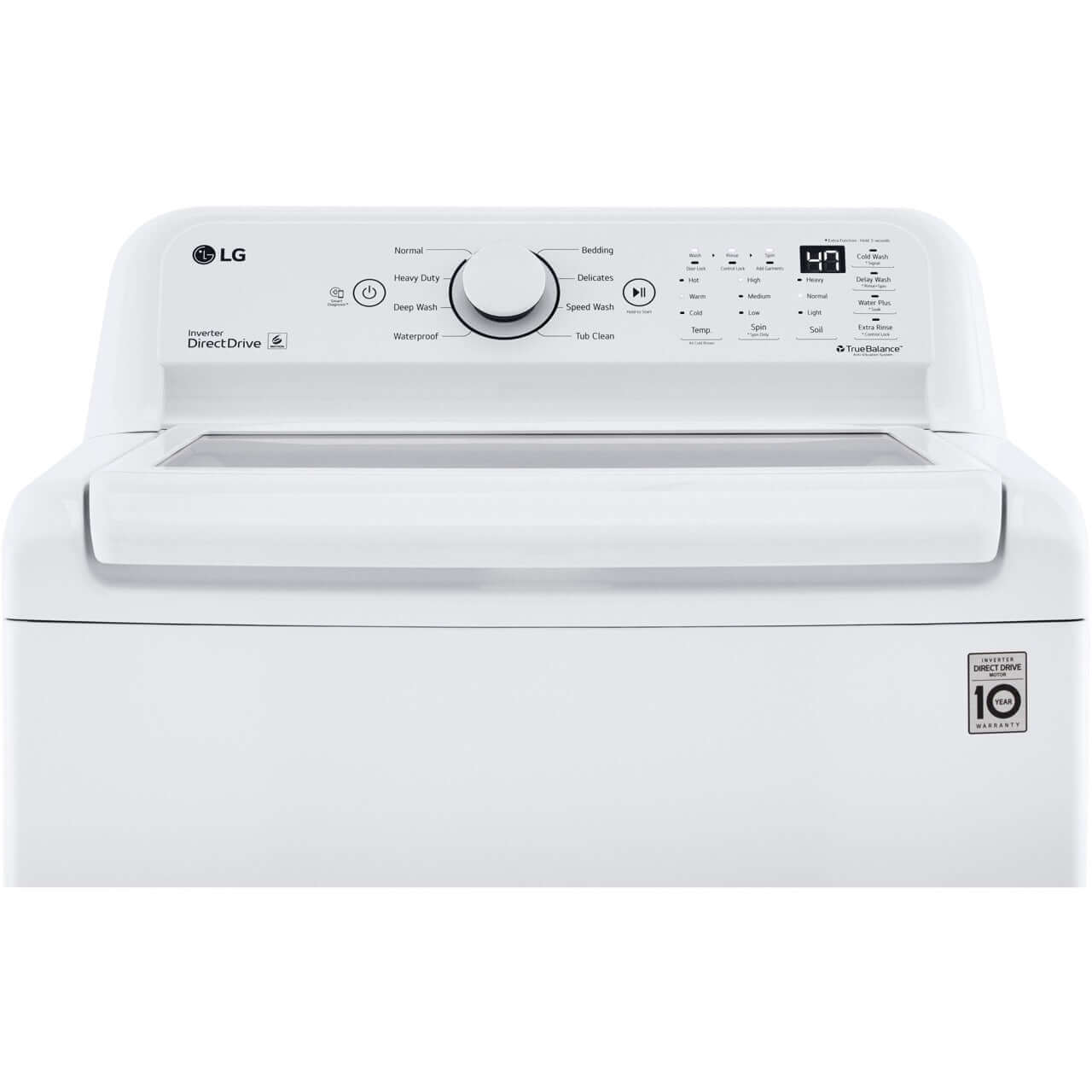 LG Electronics 4.5-Cu. Ft. Ultra Large Capacity Top Load Washer with TurboDrum Technology (WT7000CW)