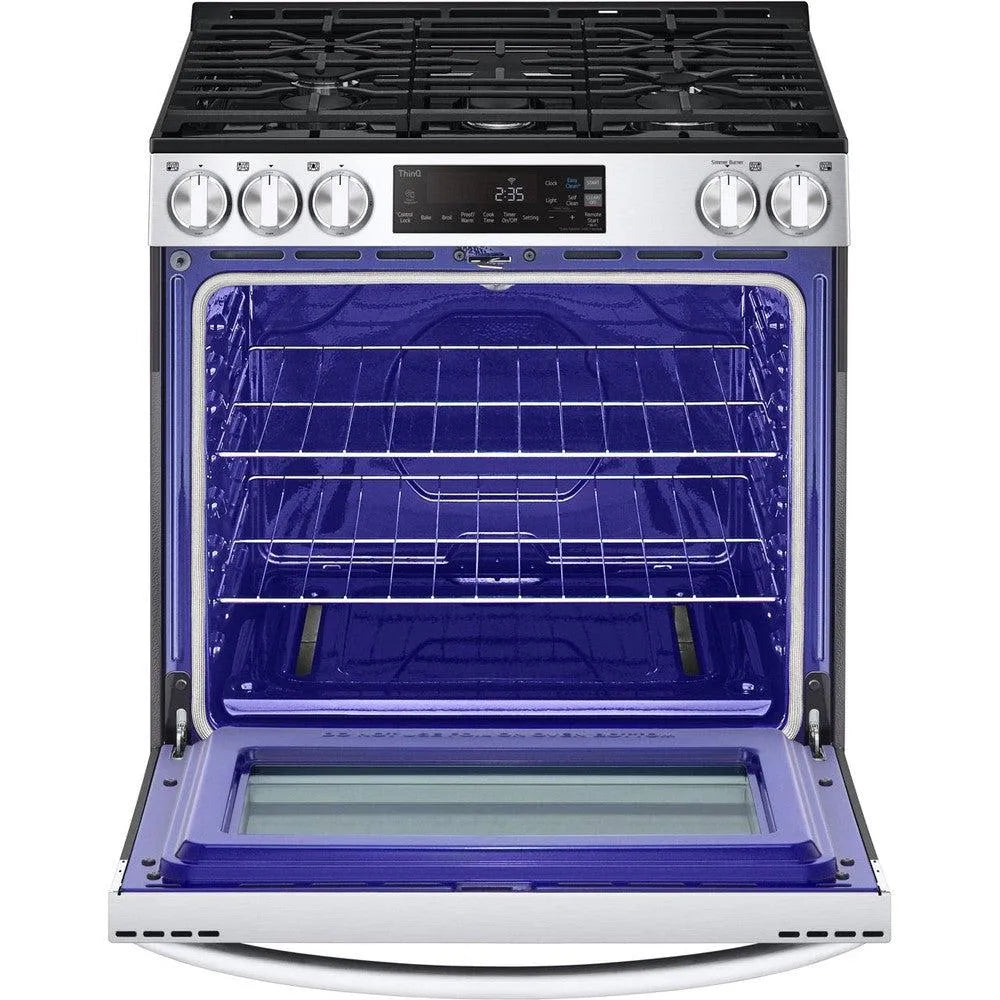 LG Electronics 5.8-Cu Ft. Smart Wi-Fi Enabled Gas Slide-in Range with EasyClean (LSGL5831F)