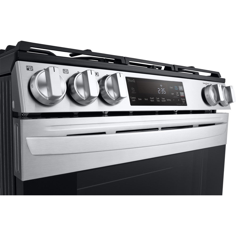 LG Electronics 5.8-Cu Ft. Smart Wi-Fi Enabled Gas Slide-in Range with EasyClean (LSGL5831F)