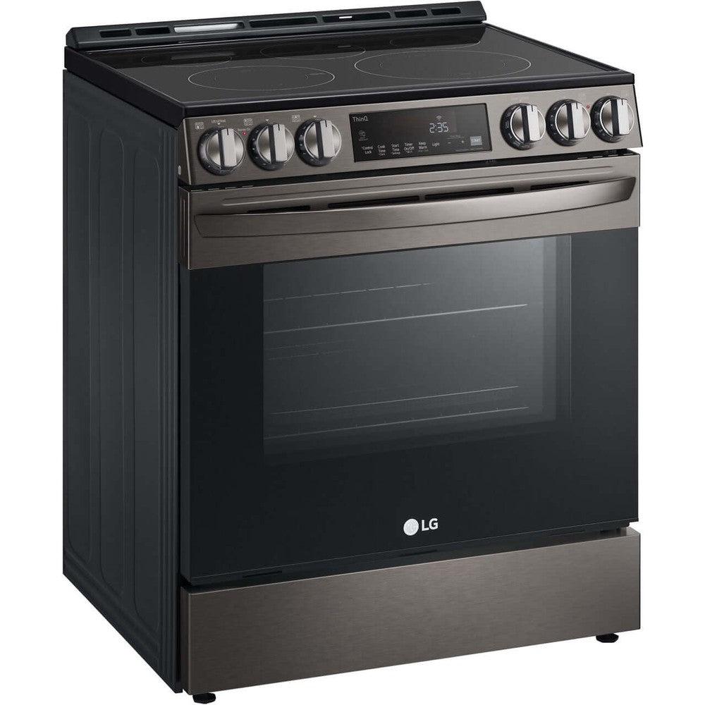 LG Electronics 6.3-Cu Ft. Smart Wi-Fi Enabled Fan Convection Electric Slide-in Range with Air Fry and EasyClean (LSEL6333D)