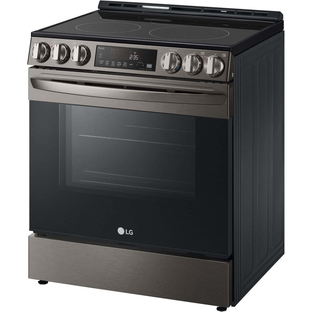 LG Electronics 6.3-Cu Ft. Smart Wi-Fi Enabled Fan Convection Electric Slide-in Range with Air Fry and EasyClean (LSEL6333D)