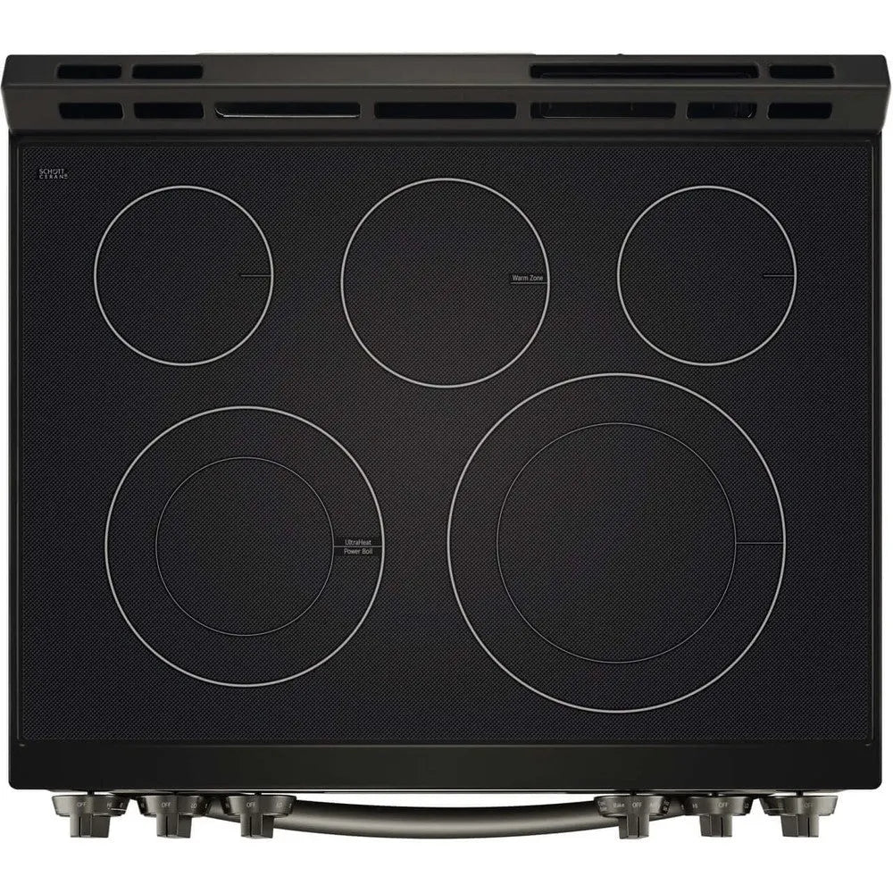 LG Electronics 6.3-Cu Ft. Smart Wi-Fi Enabled Fan Convection Electric Slide-in Range with Air Fry and EasyClean (LSEL6333D)