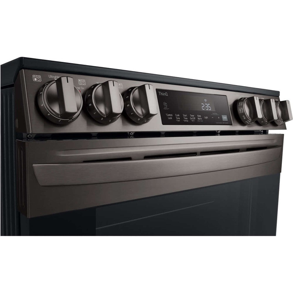 LG Electronics 6.3-Cu Ft. Smart Wi-Fi Enabled Fan Convection Electric Slide-in Range with Air Fry and EasyClean (LSEL6333D)