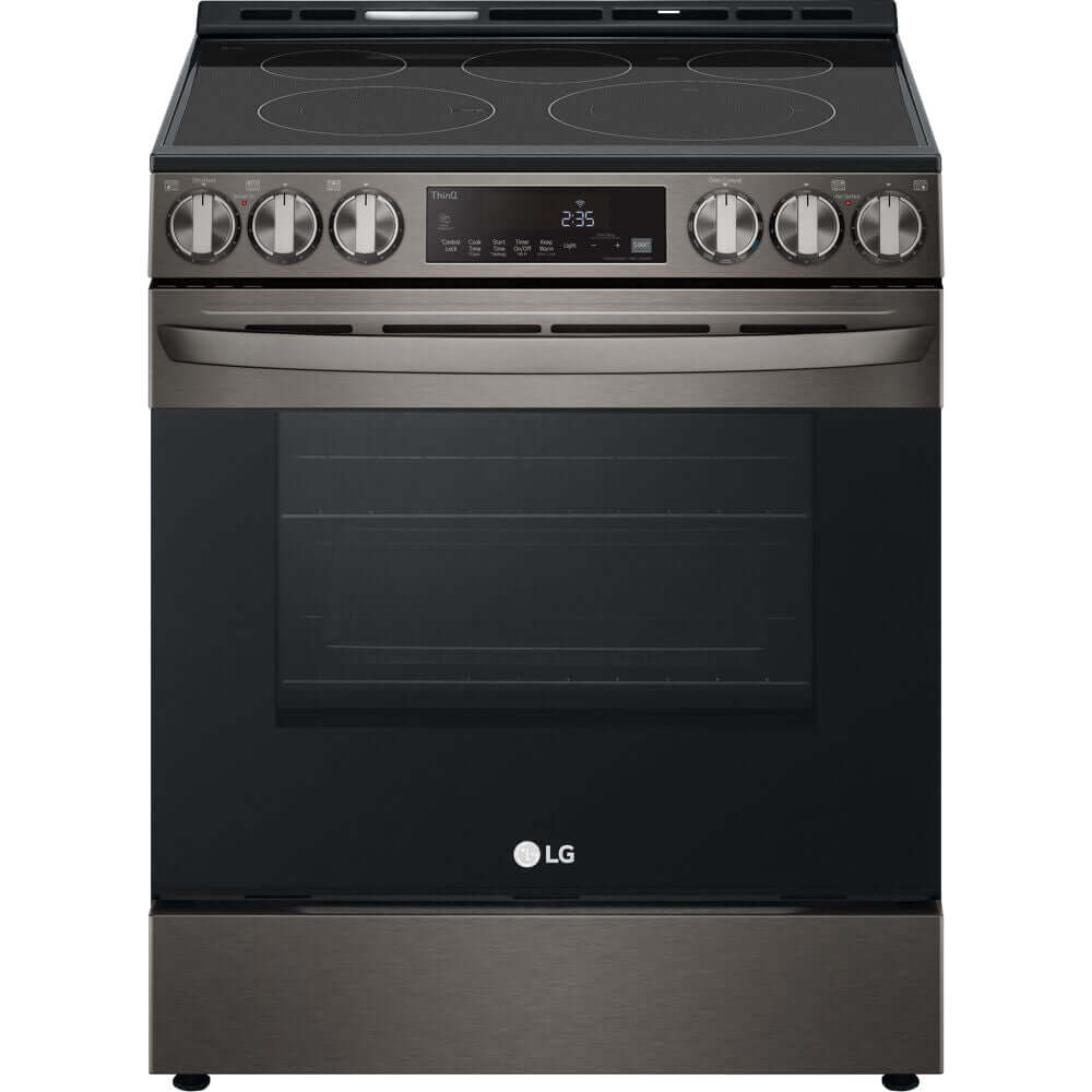 LG Electronics 6.3-Cu Ft. Smart Wi-Fi Enabled Fan Convection Electric Slide-in Range with Air Fry and EasyClean (LSEL6333D)