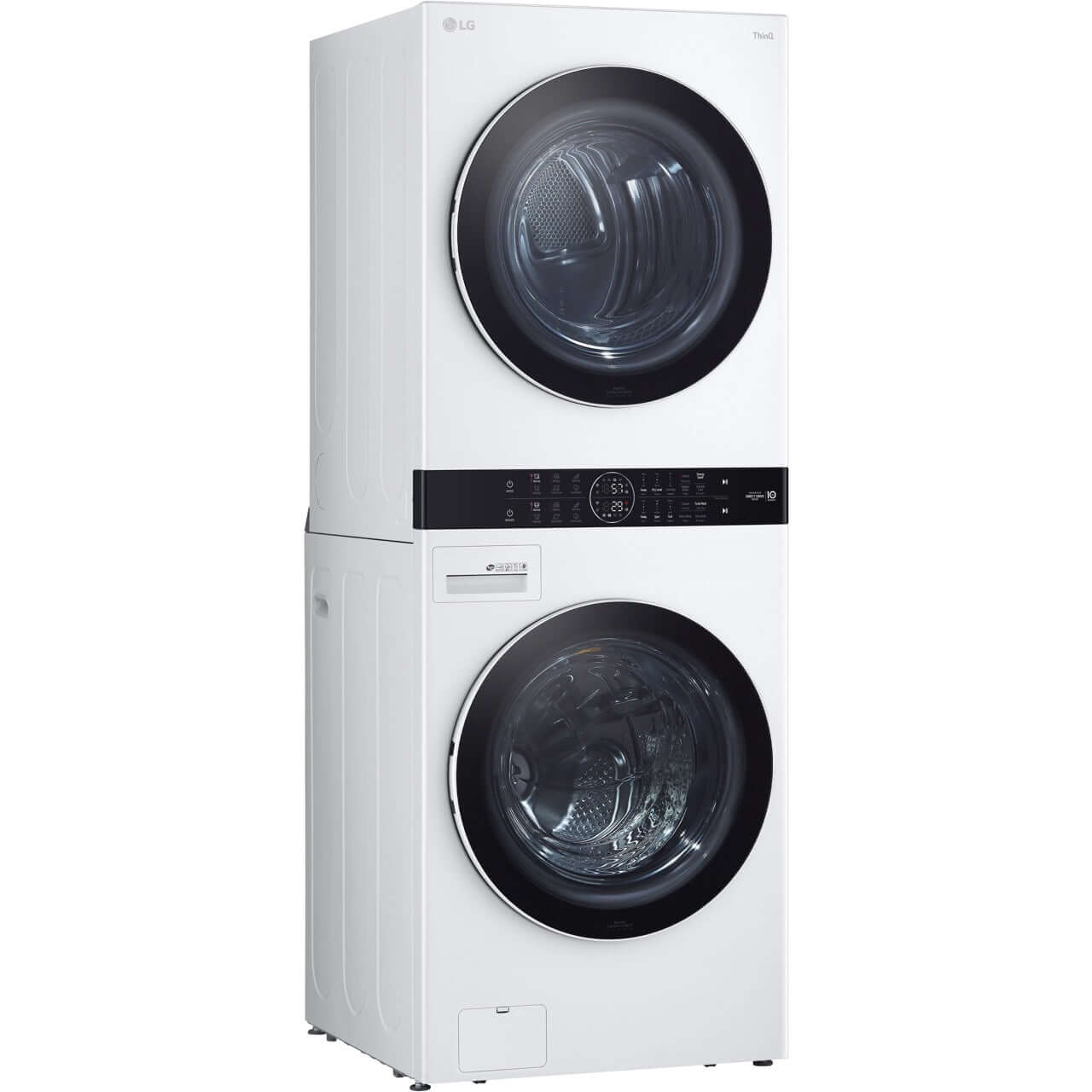 LG Single Unit Electric WashTower with Center Control In White (WKEX200HWA)