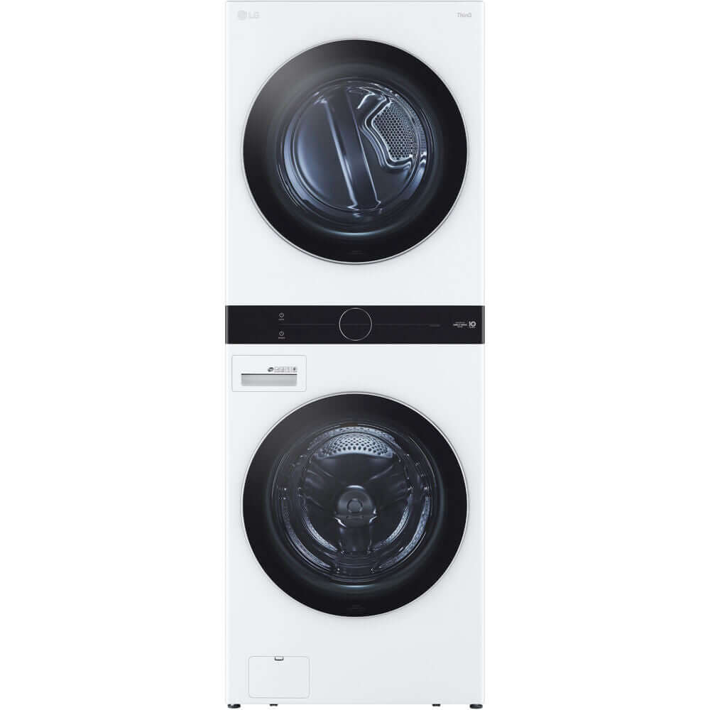 LG Single Unit Electric WashTower with Center Control In White (WKEX200HWA)