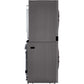 LG WashTower Single Front Load Unit with Center Control, 4.5-Cu. Ft. Washer and 7.4-Cu. Ft. Electric Dryer in Graphite (WKE100HVA)