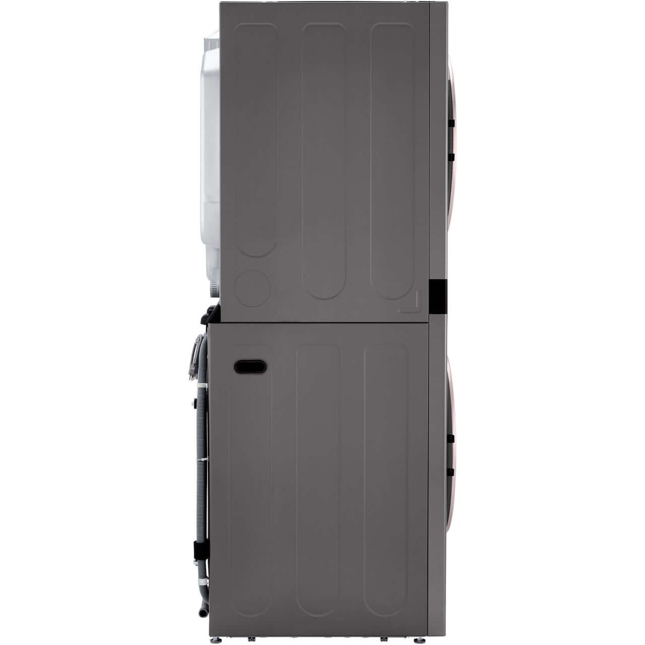 LG WashTower Single Front Load Unit with Center Control, 4.5-Cu. Ft. Washer and 7.4-Cu. Ft. Electric Dryer in Graphite (WKE100HVA)