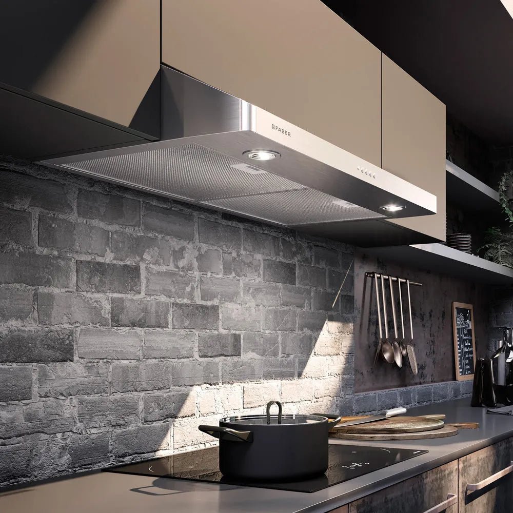Faber Levante G Under Cabinet Range Hood with Size Options in Stainless Steel