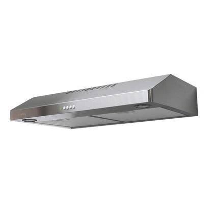 Faber Levante G Under Cabinet Range Hood with Size Options in Stainless Steel