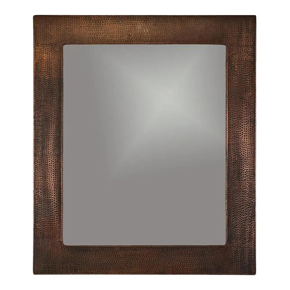 Premier Copper 36 in. Rectangle Hammered Copper Mirror