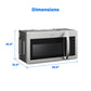 Midea 30 in. 1.9 Cu. Ft. Over-the-Range Microwave in Stainless Steel (MMO19S3AST)
