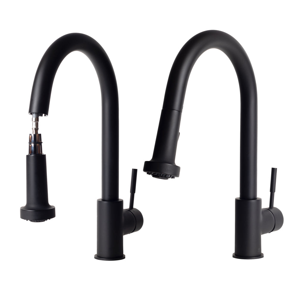 ZLINE Monet Kitchen Faucet (MON-KF) Matte Black on a white background