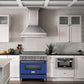 ZLINE 36 in. 4.6 cu. ft. Legacy Induction Range with 5 Element Cooktop and Electric Oven in Stainless Steel and Blue Matte Door, Open Box-Great Condition