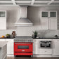 ZLINE 36 in. 4.6 cu. ft. Legacy Induction Range with 5 Element Cooktop and Electric Oven in Stainless Steel and Red Matte Door, Open Box-Good Condition