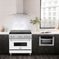 ZLINE 36 in. 4.6 cu. ft. Legacy Induction Range with 5 Element Cooktop and Electric Oven in Stainless Steel and White Matte Door, Open Box-Good Condition