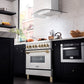 ZLINE Autograph Edition 36 in. 4.6 cu. ft. Legacy Dual Fuel Range with 6 Burner Gas Cooktop and Electric Convection Oven in Satin Stainless Steel and Polished Gold Accents, Open Box-Good Condition