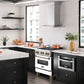 ZLINE Autograph Edition 30 in. 4.0 cu. ft. Legacy Dual Fuel Range with 4 Burner Gas Cooktop and Electric Convection Oven in Satin Stainless Steel with White Matte Door and Champagne Bronze Accents, Open Box-Good Condition