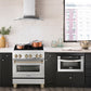 ZLINE Autograph Edition 30 in. 4.0 cu. ft. Legacy Dual Fuel Range with 4 Burner Gas Cooktop and Electric Convection Oven in Stainless Steel and Champagne Bronze Accents, Open Box-Good Condition