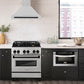 ZLINE Autograph Edition 30 in. Convertible Satin Stainless Steel Wall Mount Range Hood with Accent Handle (KB4SNZ-30)