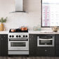 ZLINE Autograph Edition 30 in. 4.0 cu. ft. Legacy Dual Fuel Range with 4 Burner Gas Cooktop and Electric Convection Oven in Stainless Steel and Matte Black Accents, Open Box-Great Condition