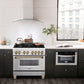 ZLINE Autograph Edition 36 in. 4.6 cu. ft. Legacy Dual Fuel Range with 6 Burner Gas Cooktop and Electric Convection Oven in Stainless Steel and Polished Gold Accents, Open Box-Great Condition