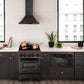 ZLINE 24 in. 2.8 cu. ft. Legacy Induction Range with 4 Element Cooktop and Electric Oven in Black Stainless Steel, Open Box-Great Condition