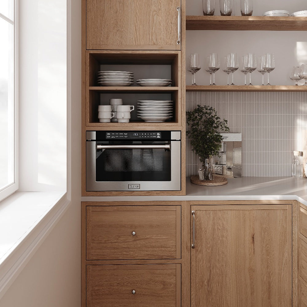 ZLINE Microwave Drawer in a butler's pantry