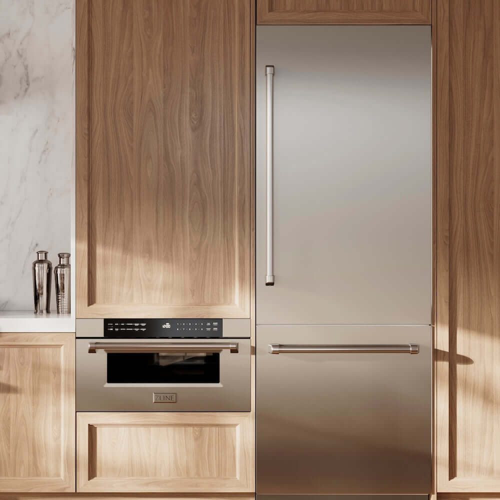 ZLINE 30 in .1.2 cu. ft. Built-In Microwave Drawer in Stainless Steel, Open Box-Excellent Condition