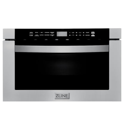 ZLINE 24 in. 1.2 cu. ft. Stainless Steel Built-in Microwave Drawer (MWD-1) 