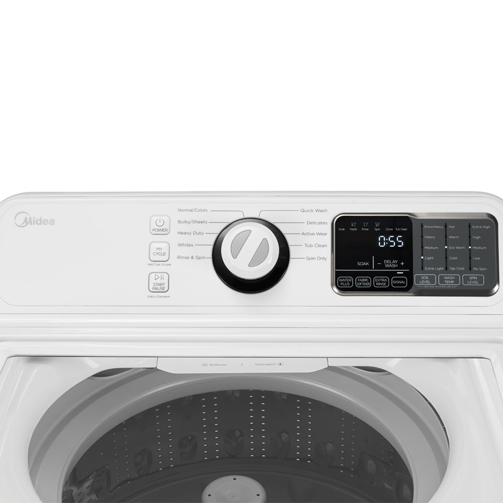 Midea 4.5 Cu. Ft. Top Load Washer with Agitator in White (MLV45N1BWW)