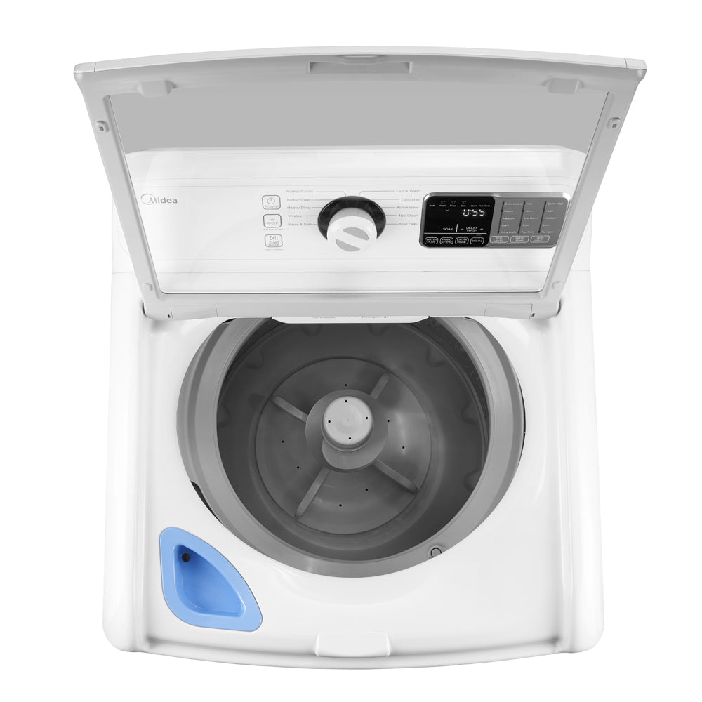 Midea 4.5 Cu. Ft. Top Load Washer with Agitator in White (MLV45N1BWW)